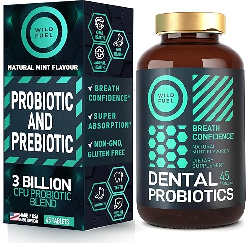 Miniatura 8 de Probióticos orales para el mal aliento bucal, probióticos dentales para dientes y encías, tratamiento avanzado para el mal aliento de 3 mil millones