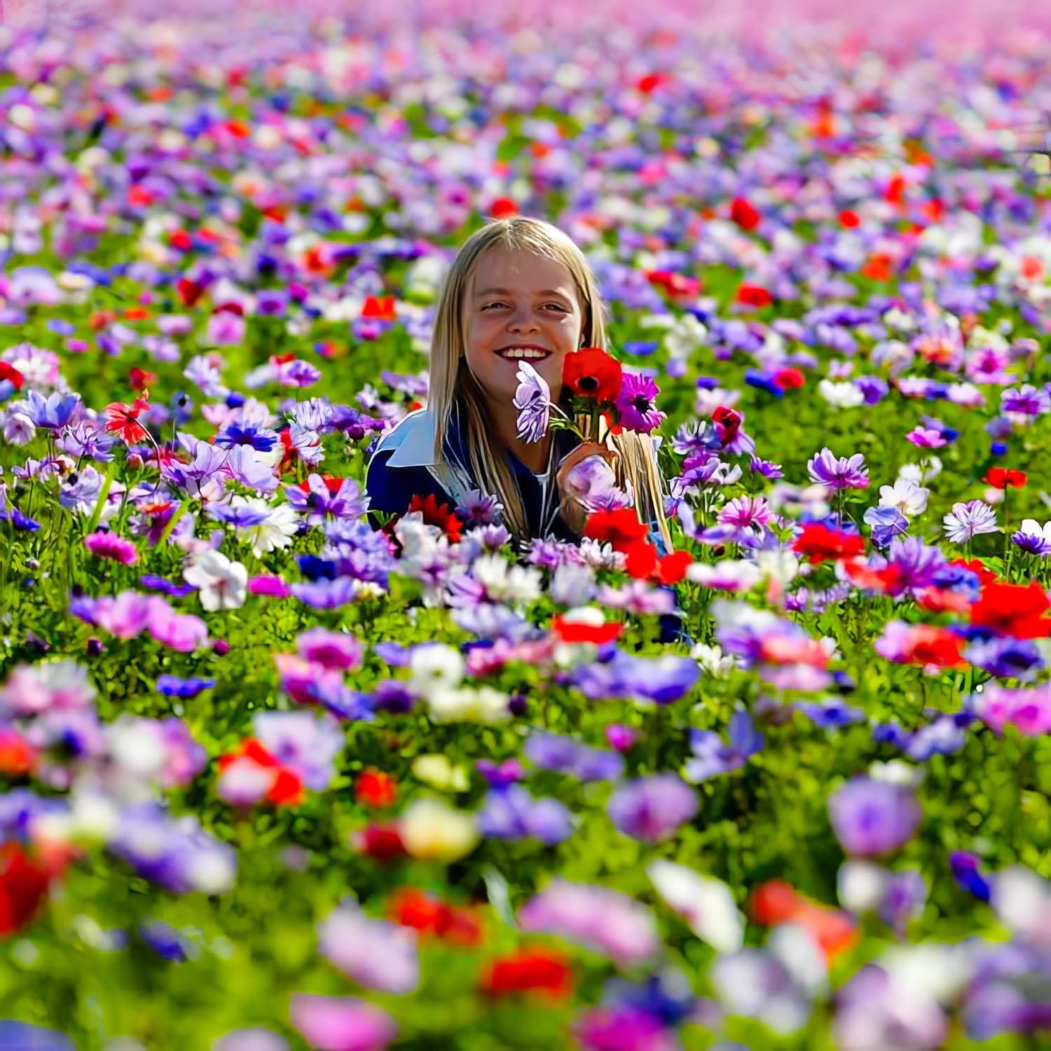 Bulbi Ranuncolo Multicolore - 50 Bulbi, 5 Colori, Olandesi, Per Giardino Fiorito - Foto 7