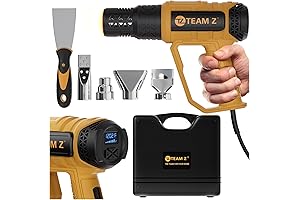 Heat Gun Digital: Premium Heavy Duty Kit with LCD Display and Overload Protection