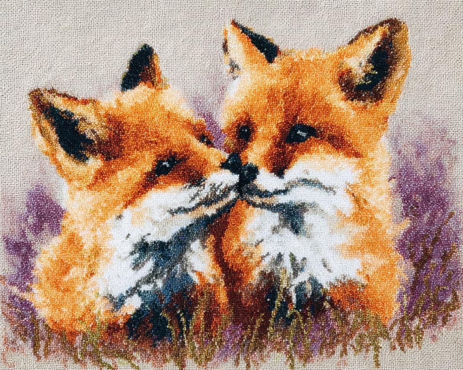 Wallphantom Latch Hook Kits for Adults Beginners Rug,A Family of Foxes,Latch Hook Craft Kits Carpet Crochet Kits DIY Rug Making Needlework for Home Decoration,80x115cm
