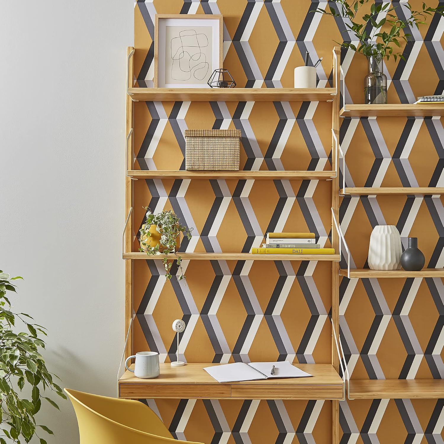 Graham & Brown Cirque Geometric Paste The Wall Wallpaper (Sunshine)