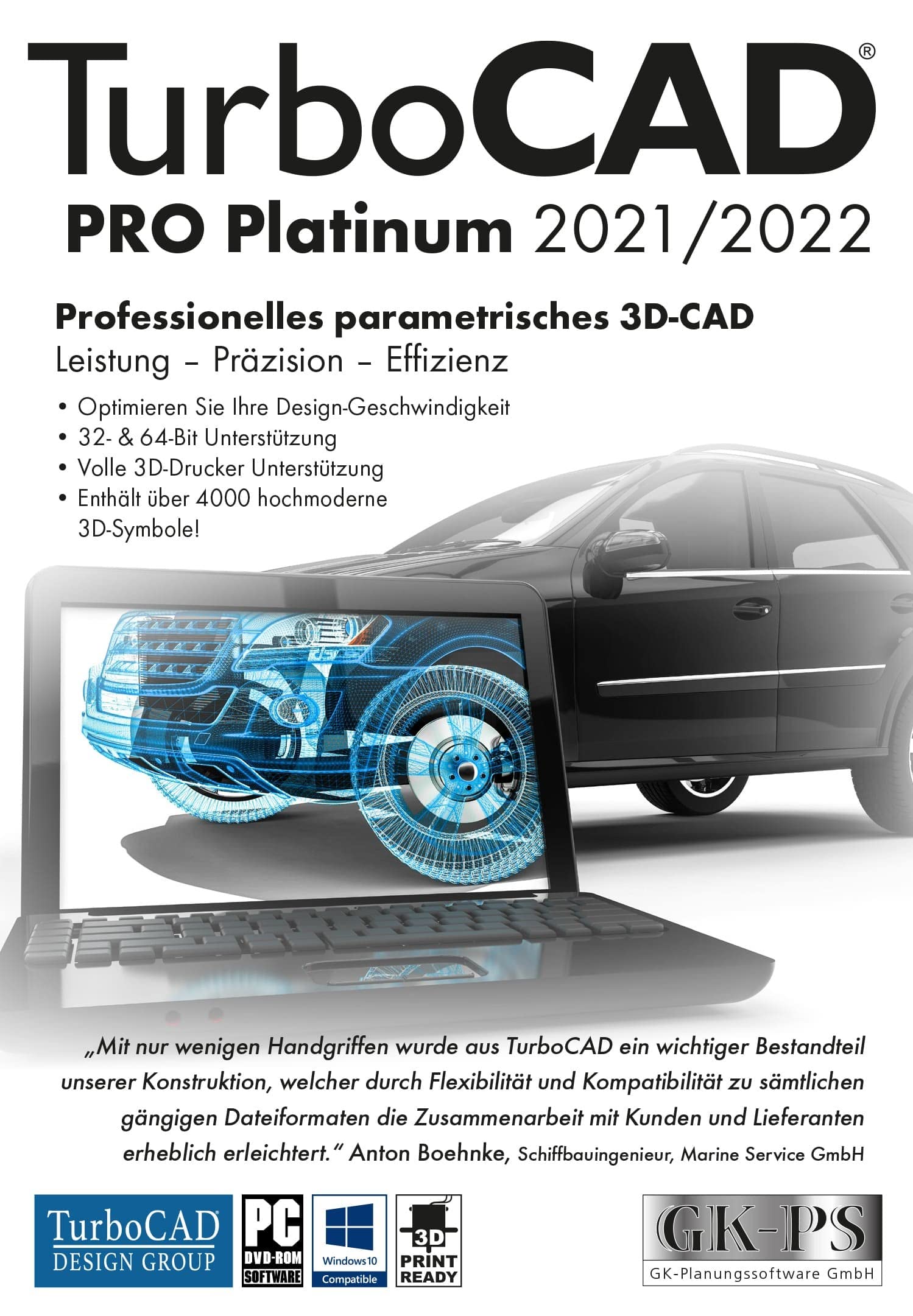 TurboCAD Design Group TurboCAD Pro Platinum 2021/2022