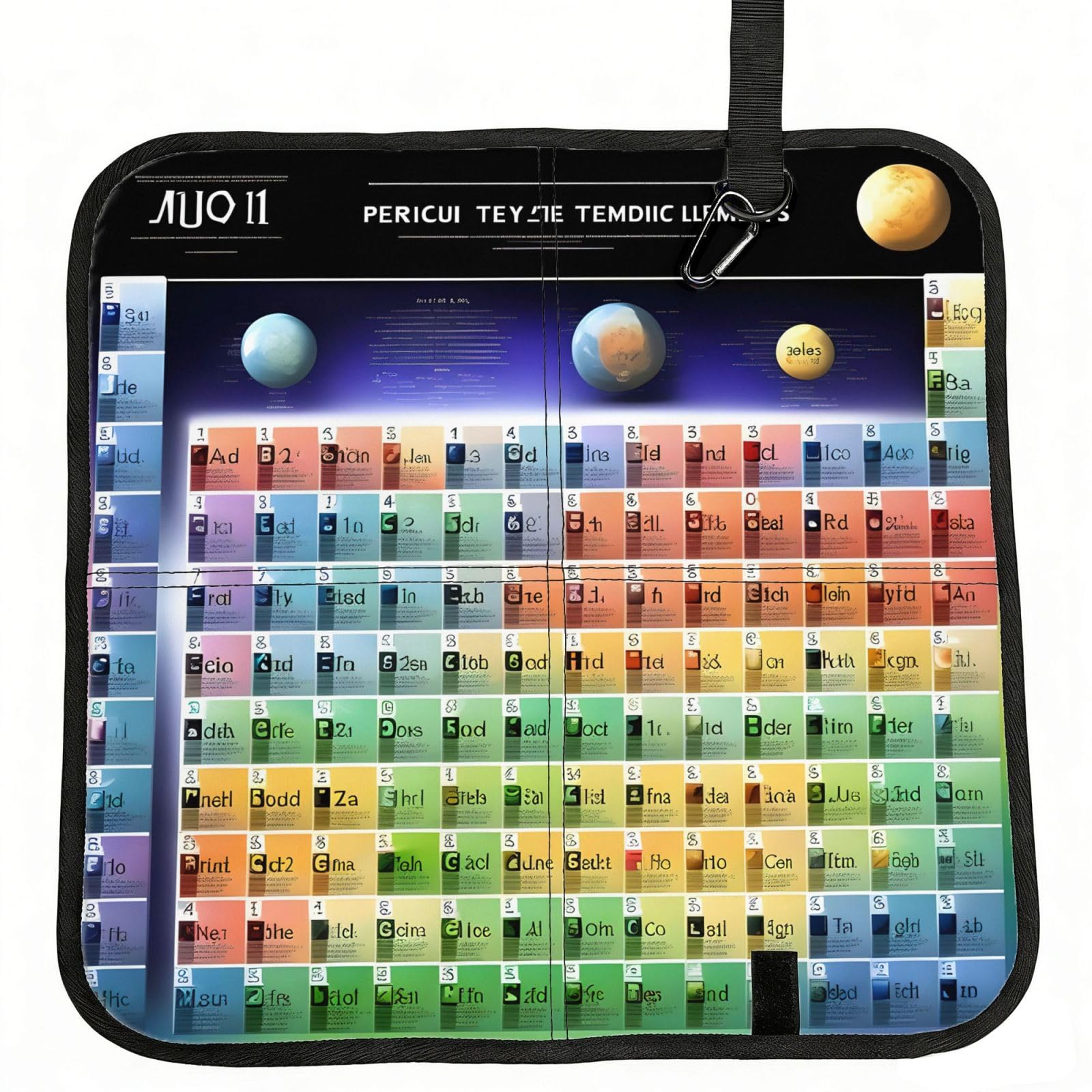 NImongt Periodic Table Of Elements Print Portable Chair Pad Foldable Seat Cushion Outdoor Seating Office Picnic Camping