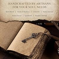 Vista 7 de NomadCraftsCo. Vintage Leather Journal for Men & Women With Lined Pages and Key–7 in x 5 in Leather Bound Writing Notebook for Journaling, Notes &