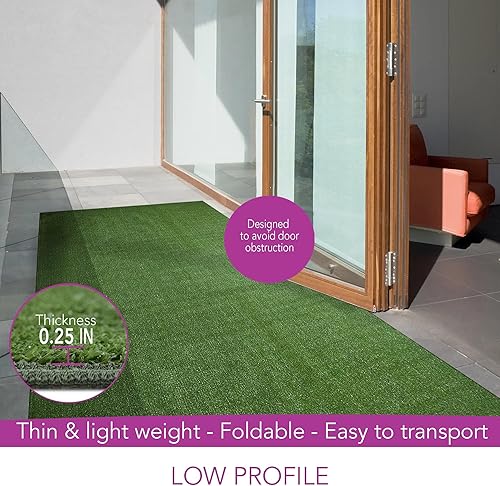 Miniatura 5 de iCustomRug - Alfombras de césped artificial para interiores y exteriores, muchos tamaños personalizados y anchos, bordes acabados con dobladillos a