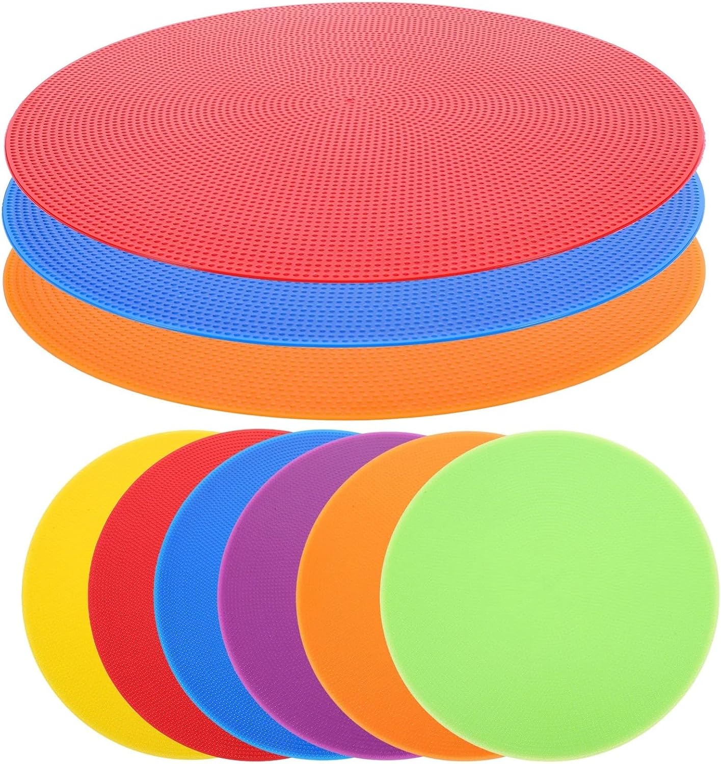 Spot Markers 12Pcs Training Discs for Football Soccer Practice Marking Signs Multi-Function Agility Discs for Drills Parking Lots Roller for Training Exercise Drills Gym Football