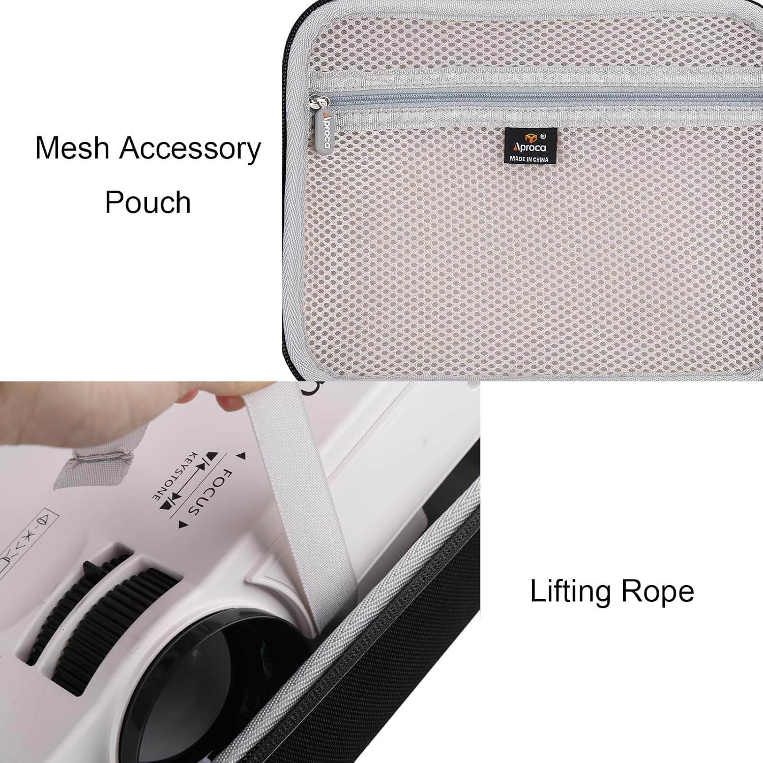 Aproca Case for TMY/AuKing Mini Projector and Accessories, Case Only