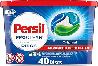 Persil Discs Laundry Detergent Pacs, Original Scent, High Efficiency (HE) Compatible, Laundry Soap, 40 Count