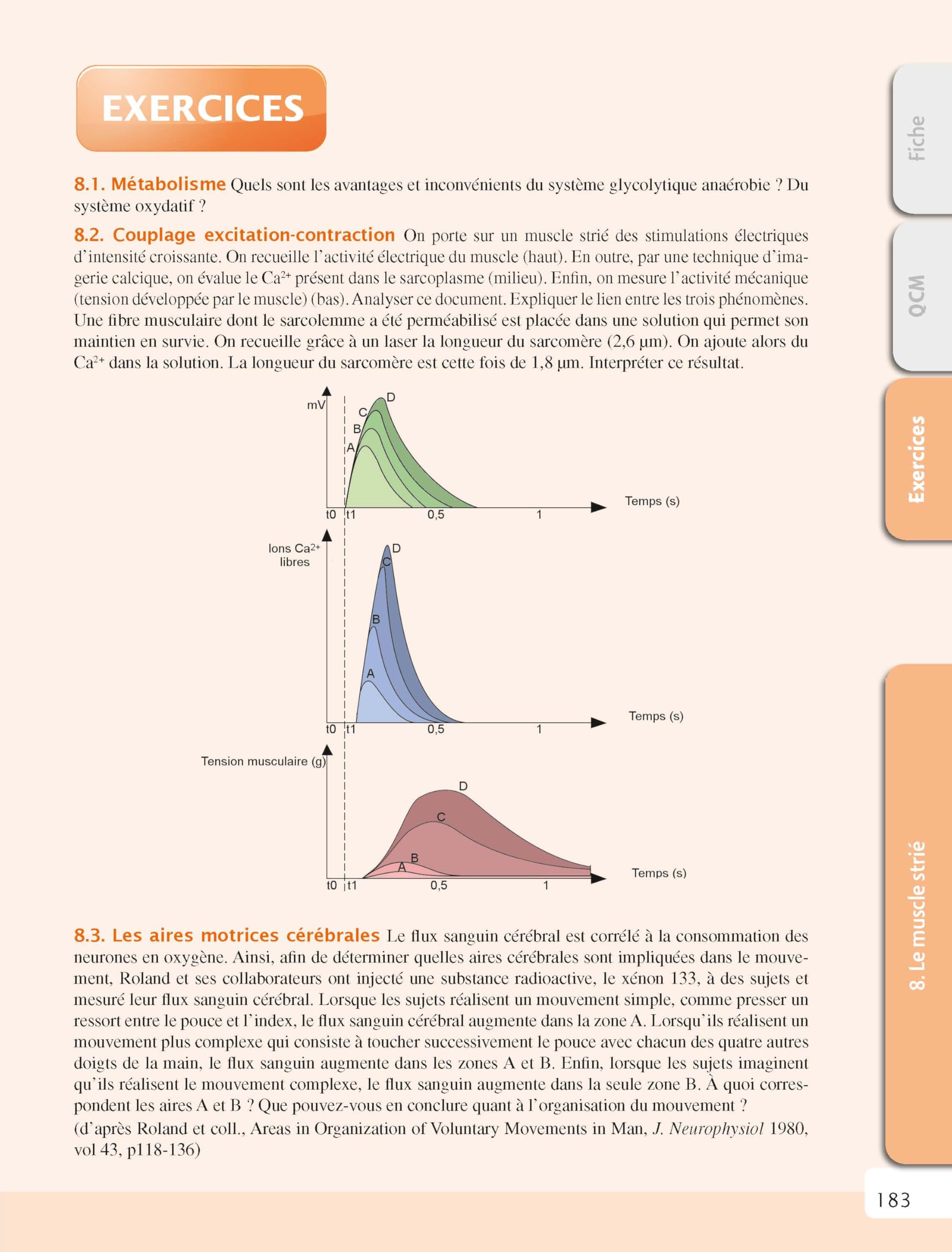Le cours de physiologie humaine - 3e éd.: 157 fiches de cours, 150 QCM et exercices corrigés