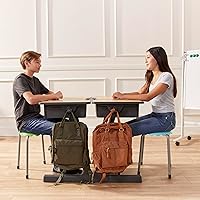 Vista 11 de ECR4Kids Recepción abierta cueva con caja de libros de plástico, muebles de aula, arce/negro