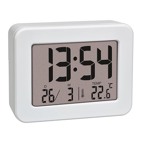 TFA Dostmann 60.2044.02 à Quartz Réveil Blanc Heures de réveil