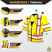 Vista 18 de KwikSafety - Charlotte, NC - GODFATHER Safety Vest [CUSHIONED COLLAR + TABLET POCKET] ANSI OSHA