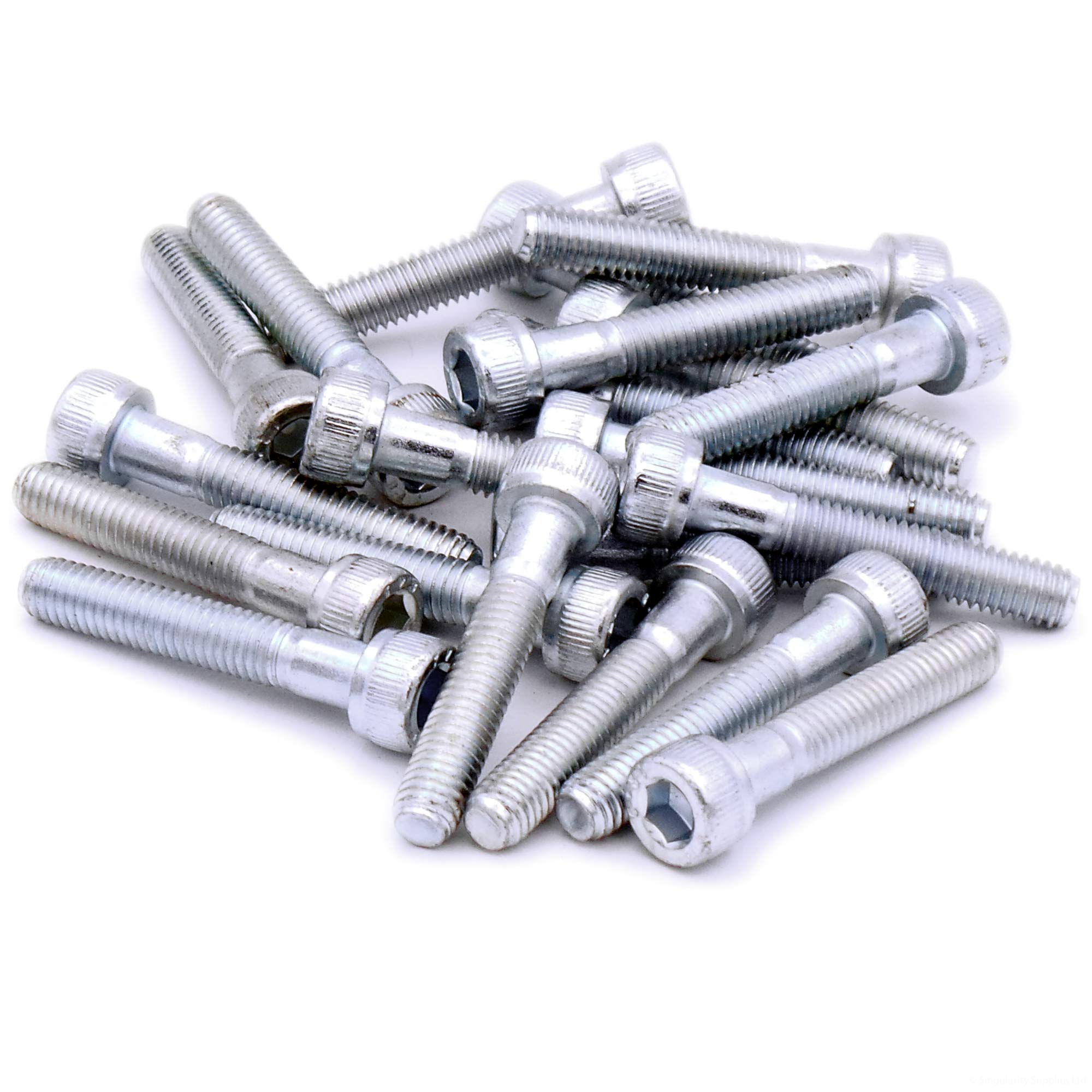 Singularity Supplies Silver M6 (6Mm X 35Mm) Hex Socket Cap Screw (Bolt) - Steel (Pack Of 20)
