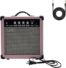 Electric Guitar Amplifier, 20W Practice Amp with EQ Controls, Orange Pink