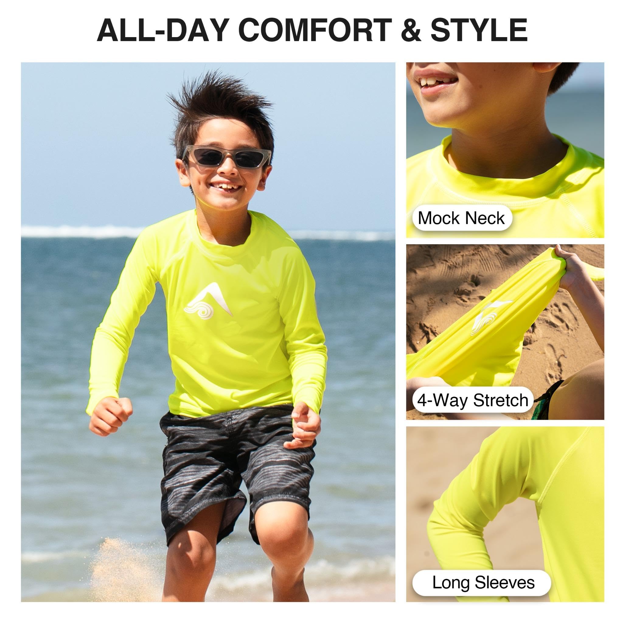 Kanu Surf Boys' Platinum Rashguard