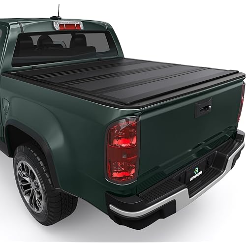 AUTOSAVER88 Low-Profile Hard Quad Fold Truck Bed Tonneau Cover Fit for Chevy Colorado/GMC Canyon 2015-2026 with 5.2ft Bed