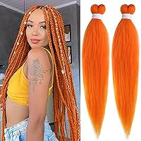 Vista 15 de Unionbeauty - Extensiones de cabello sintético para trenzar de 26 pulgadas, color negro a morado, ombré, 2 paquetes de trenzas preestiradas