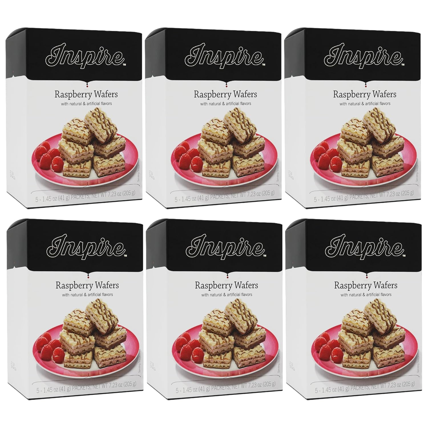 Inspire Square Protein Wafers by Bariatric Eating – Raspberry (6-Pack)