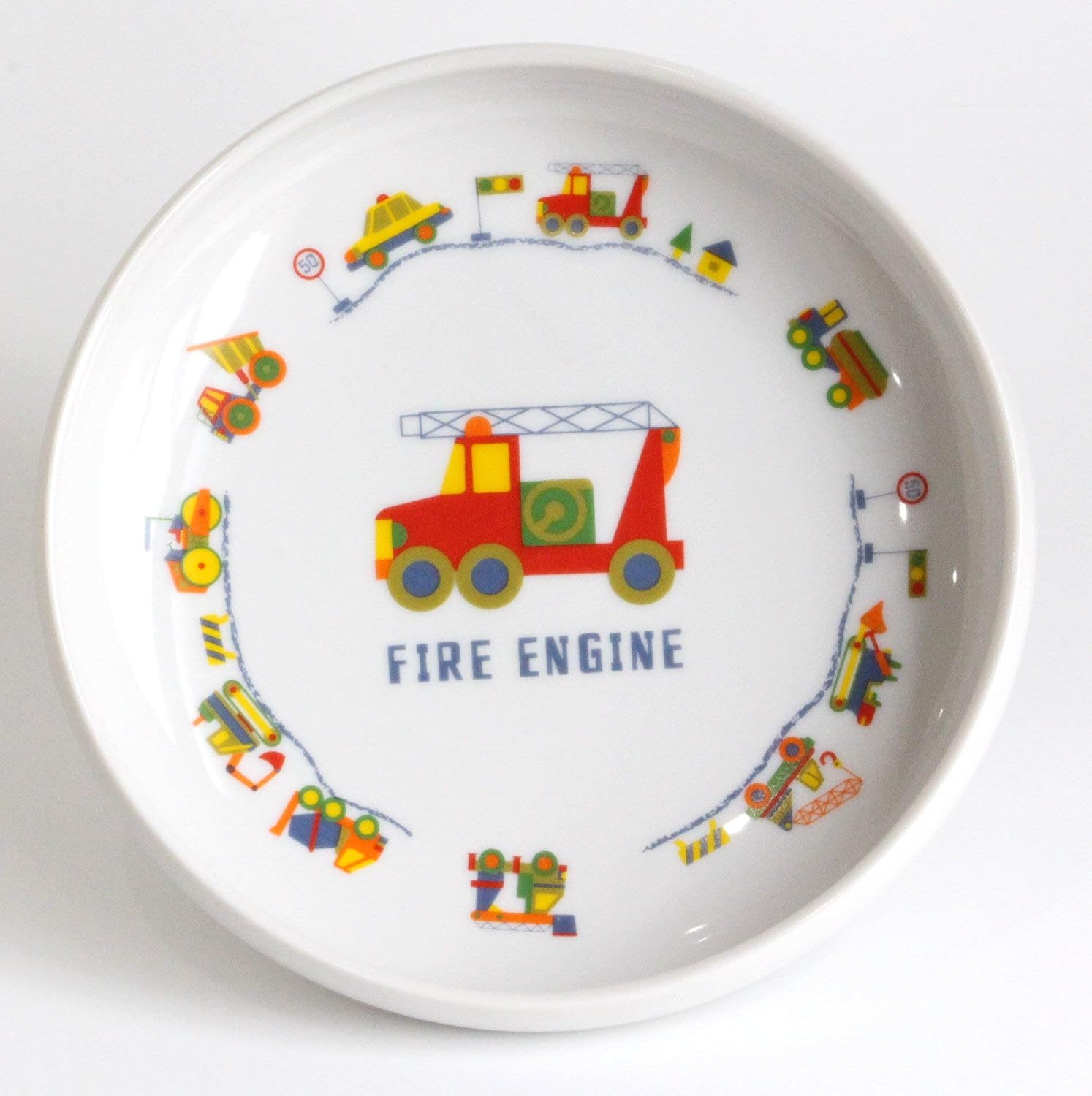 2 Piece Pottery House Easy to Scoop Utsuwa Hataku Kuruma White, 6.7 inches (17 cm)