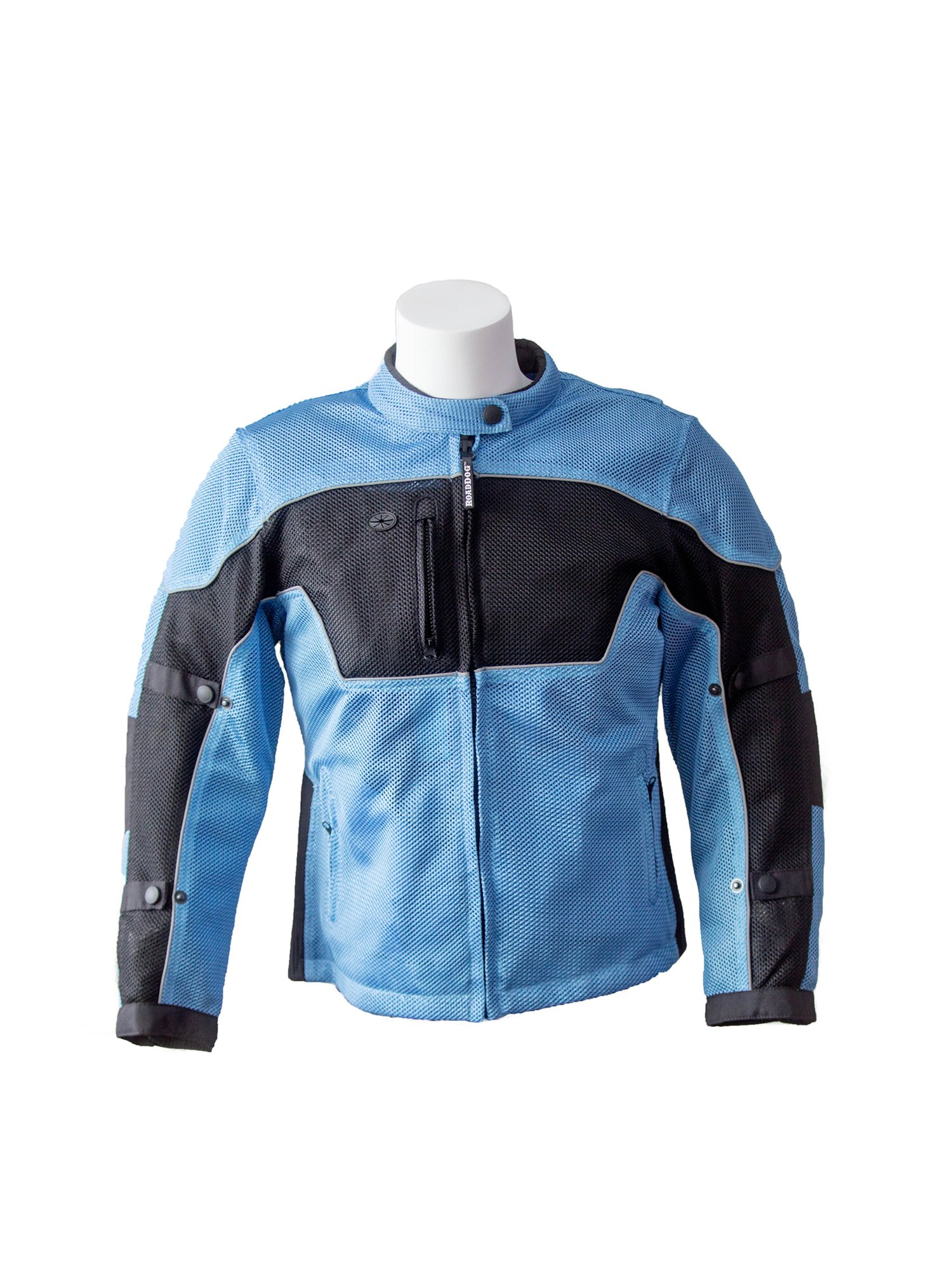 RoadDog Hurricane Mesh Motorcycle Riding Jacket Powder Blue Women's Large