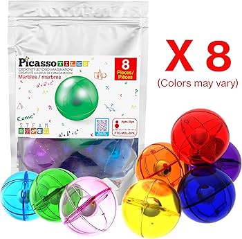 PicassoTilesのトラックランビルディングブロック用マーブル 8個