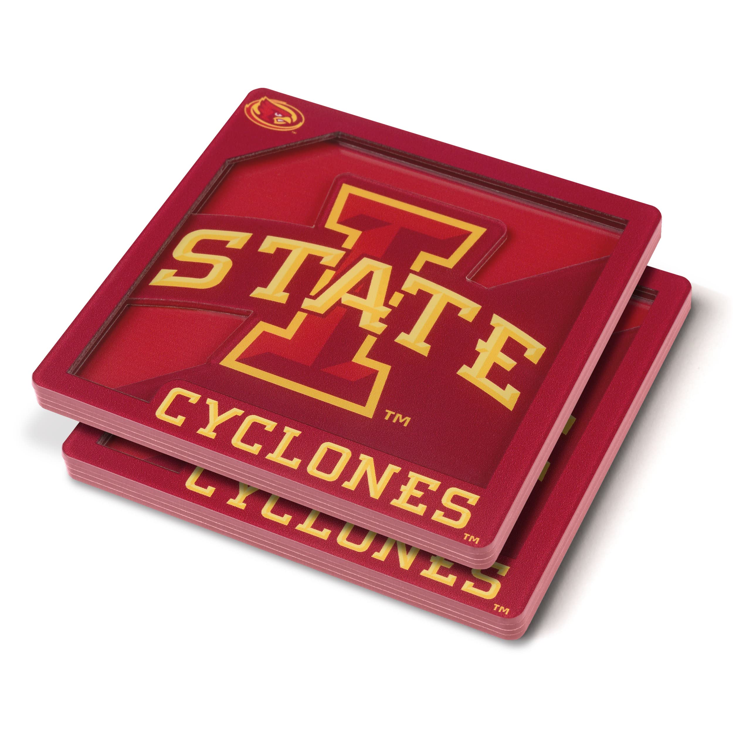 YouTheFan NCAA NCAA 3D Logo Series Coasters