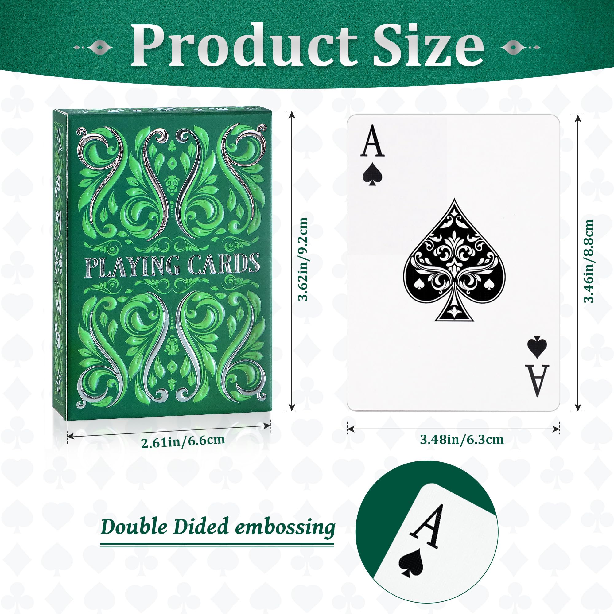 Aomaic Playing Cards 2 Pack Standard Index Playing Card Premium Poker Set Card Games for Adults Deck of Playing Cards for Travel Camping Family Games Night Party Games - Image 2
