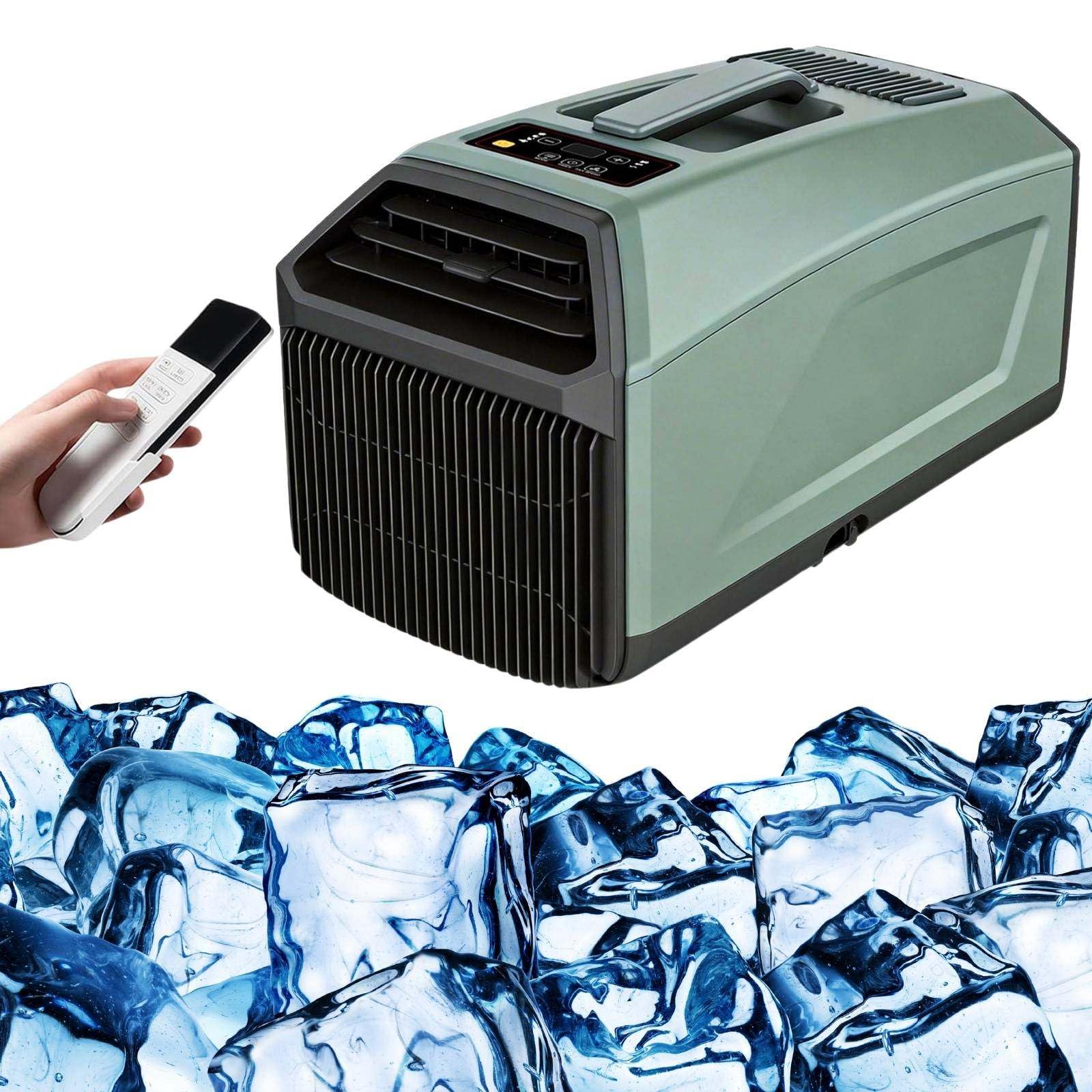 Air Conditioning Unit Portable Quiet, 2 Mins Fast Cooling AC Green
