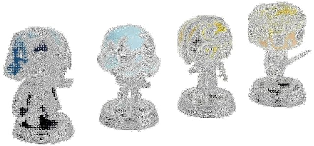 Star Wars Pack 4 Figurines Pop! Movies Vinyl Retro Series 9 cm