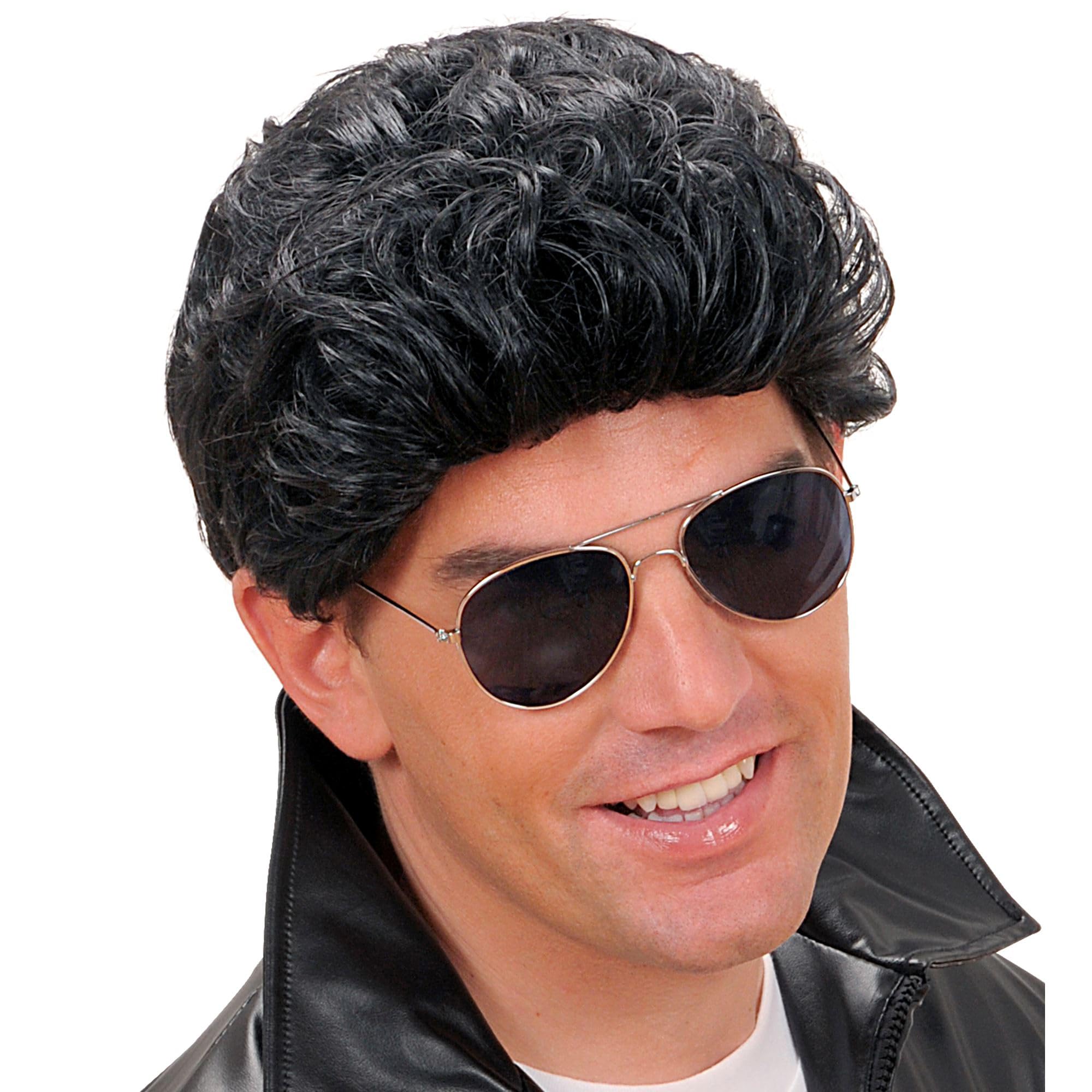 Greaser Black Wig for Hair Accessory Fancy Dress