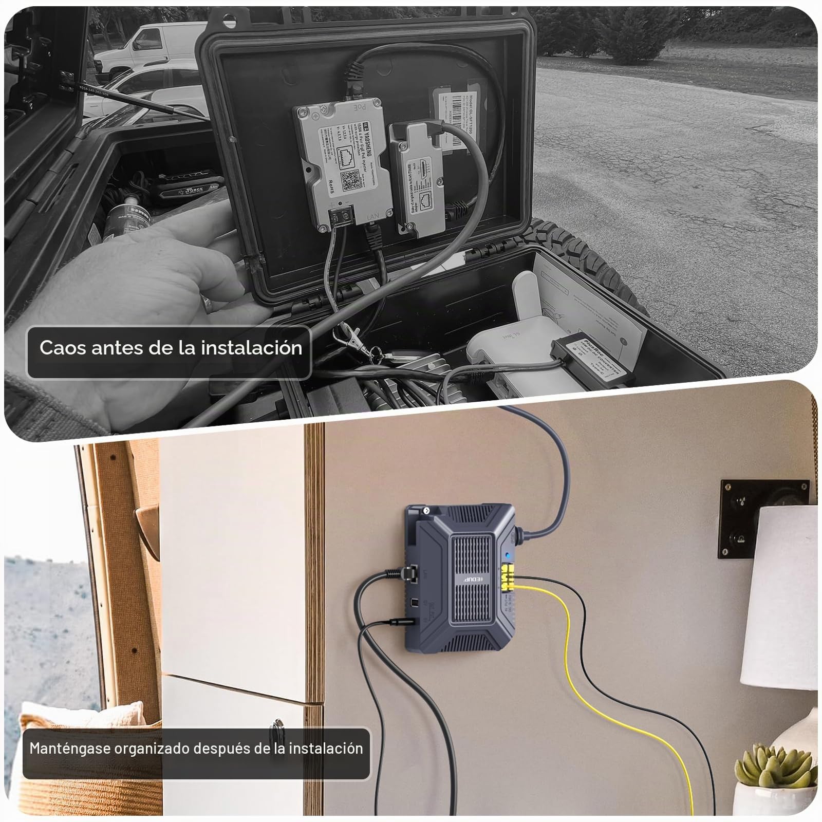 Inyector Starlink Gen 3 Gigabit 200W, adaptador Ethernet 5 en 1 con protección ESD y sobretensiones, salida USB-C y USB, entrada DC 9-36V