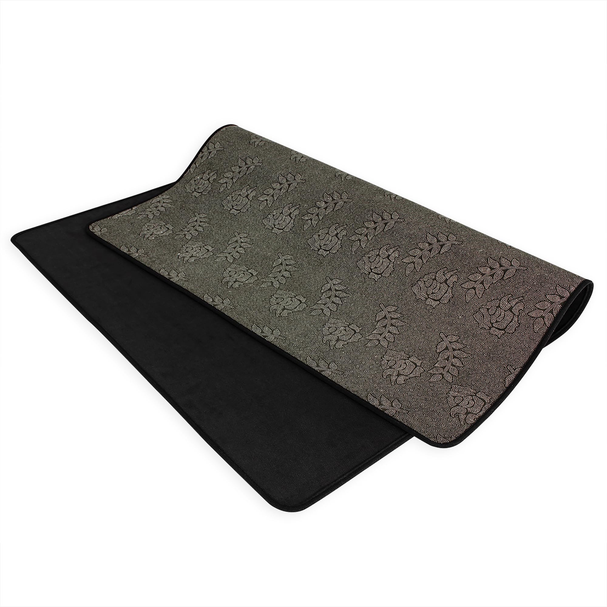 OUUTMEE 140 x 180 cm, tappetino per batteria con fondo antiscivolo, tappetino da pavimento tamburo per battitori, tappetino per batteria insonorizzato per batteria jazz ed elettrica(nero)