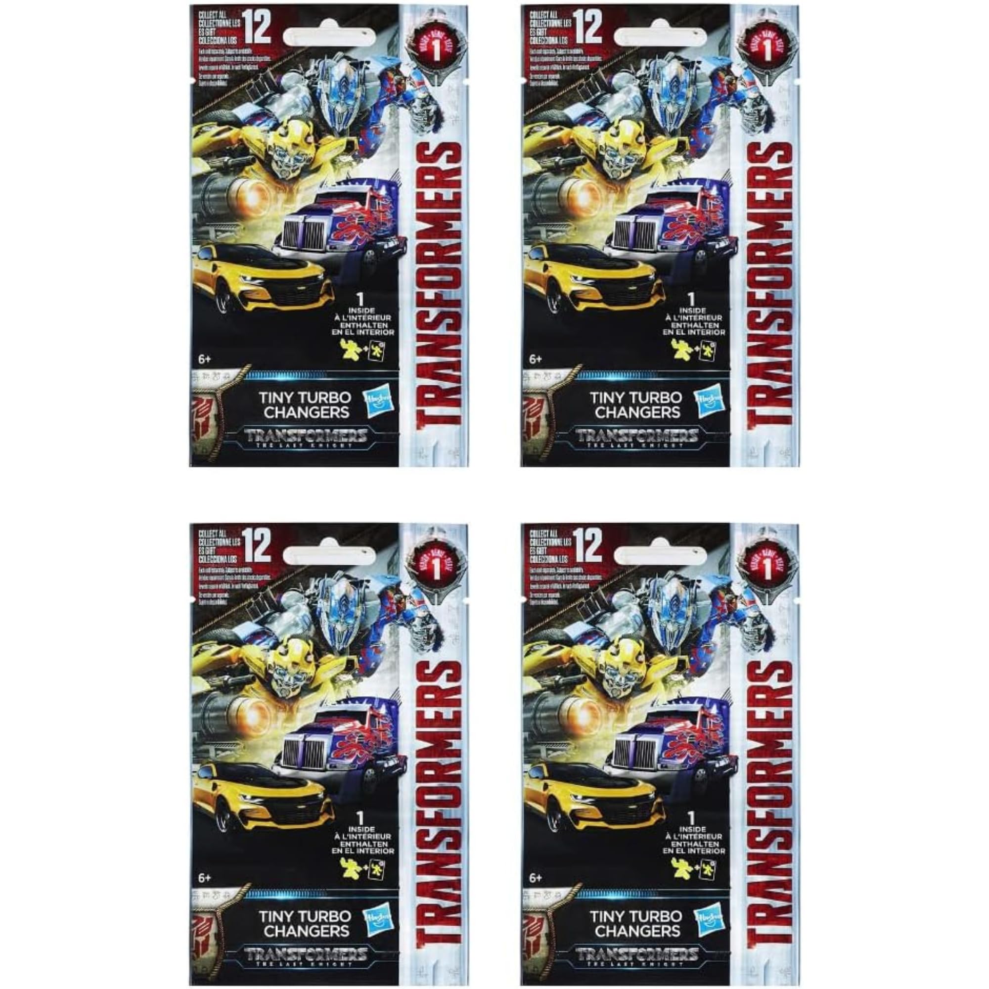 HasbroBoys Blind Bag/Capsule Sets Perfect for Party Favours - (4X Transformer Tiny Turbo Changers Series 1)