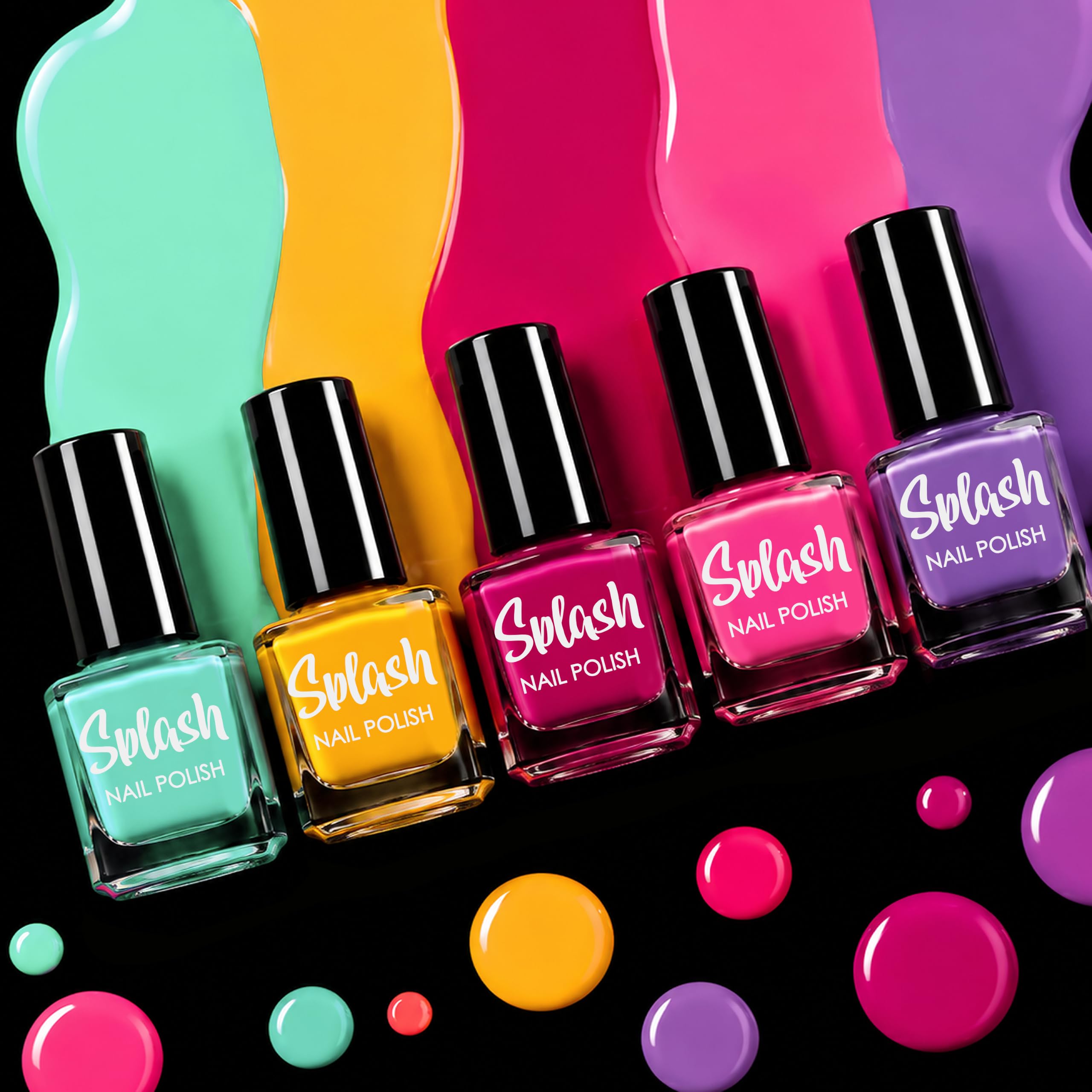 Splash 48 x Vernis À Ongles Vernis Lot De 48 Différentes Couleurs Modernes Séchage Rapide