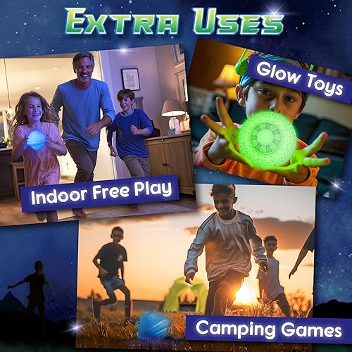 Miniatura 5 de Starlux Games Cosmic Kick The Can: Juego al aire libre con un giro galáctico | Edades 5+, 4-12 jugadores | Juguetes que brillan en la oscuridad para