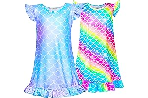 2Pcs Unicorn Nightgowns for Little Girls