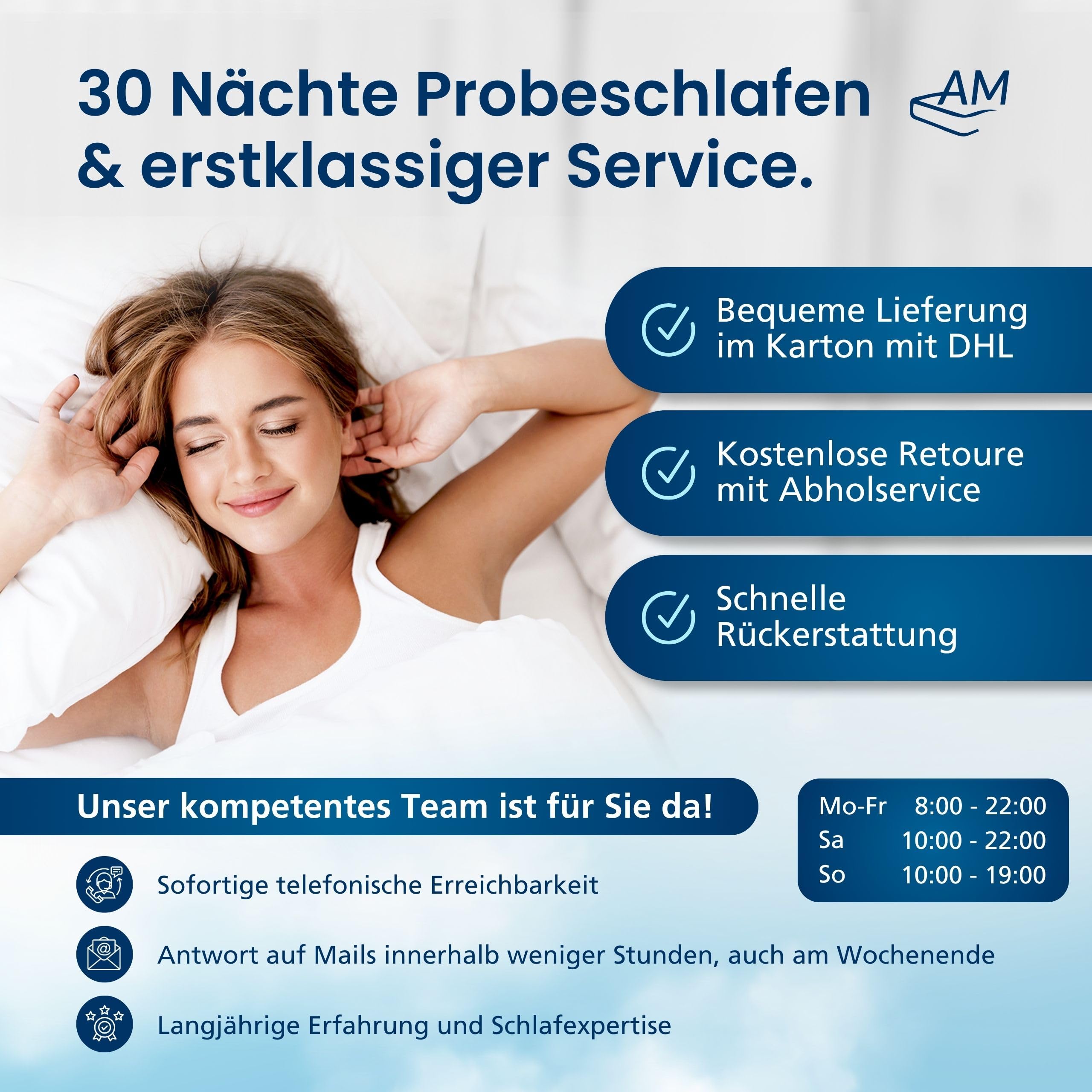 AM Qualitätsmatratzen Premium Nackenstützkissen höhenverstellbar mit Cooling Effekt & Tencel Bezug Made in Germany Oeko-TEX zertifiziert Gelschaum Viscoschaum