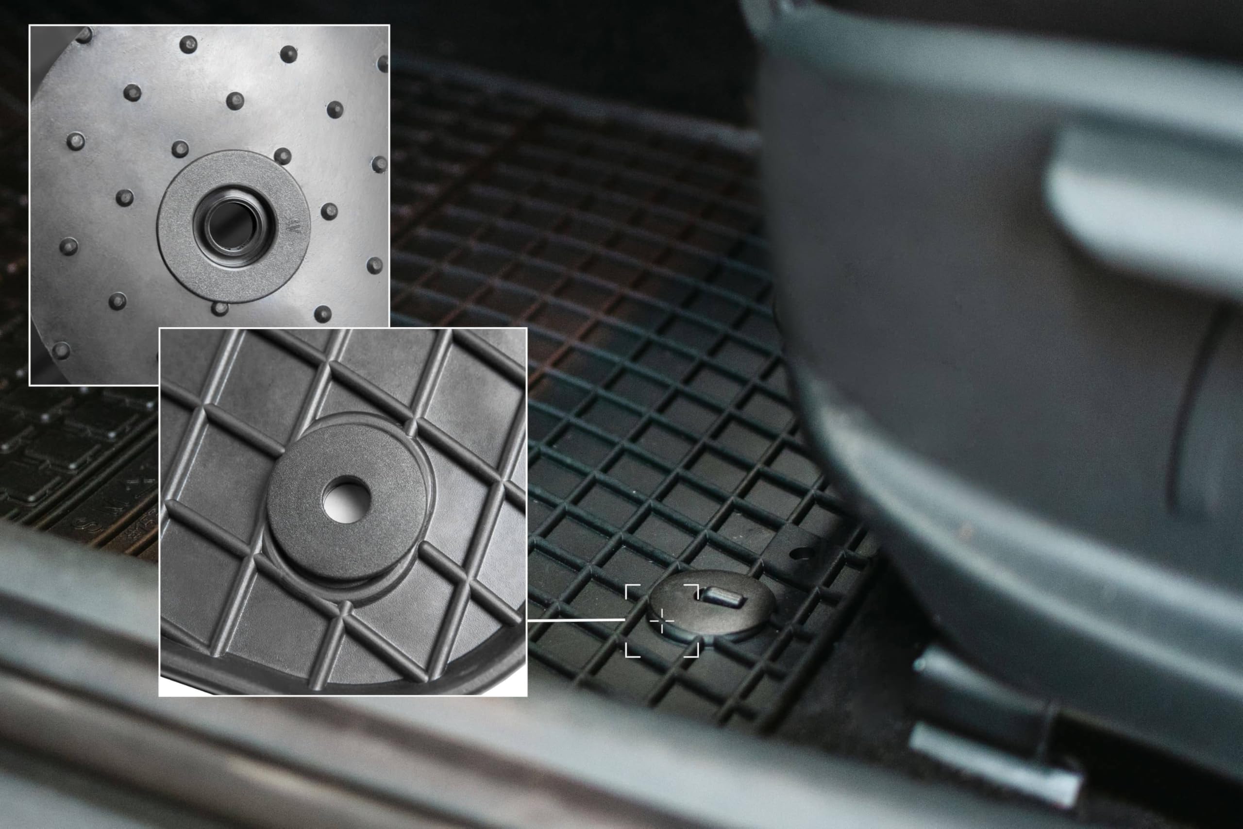 Gummimatten Hinten Für VW Touran II - 2-teiliges Set Perfekt Ab 2016