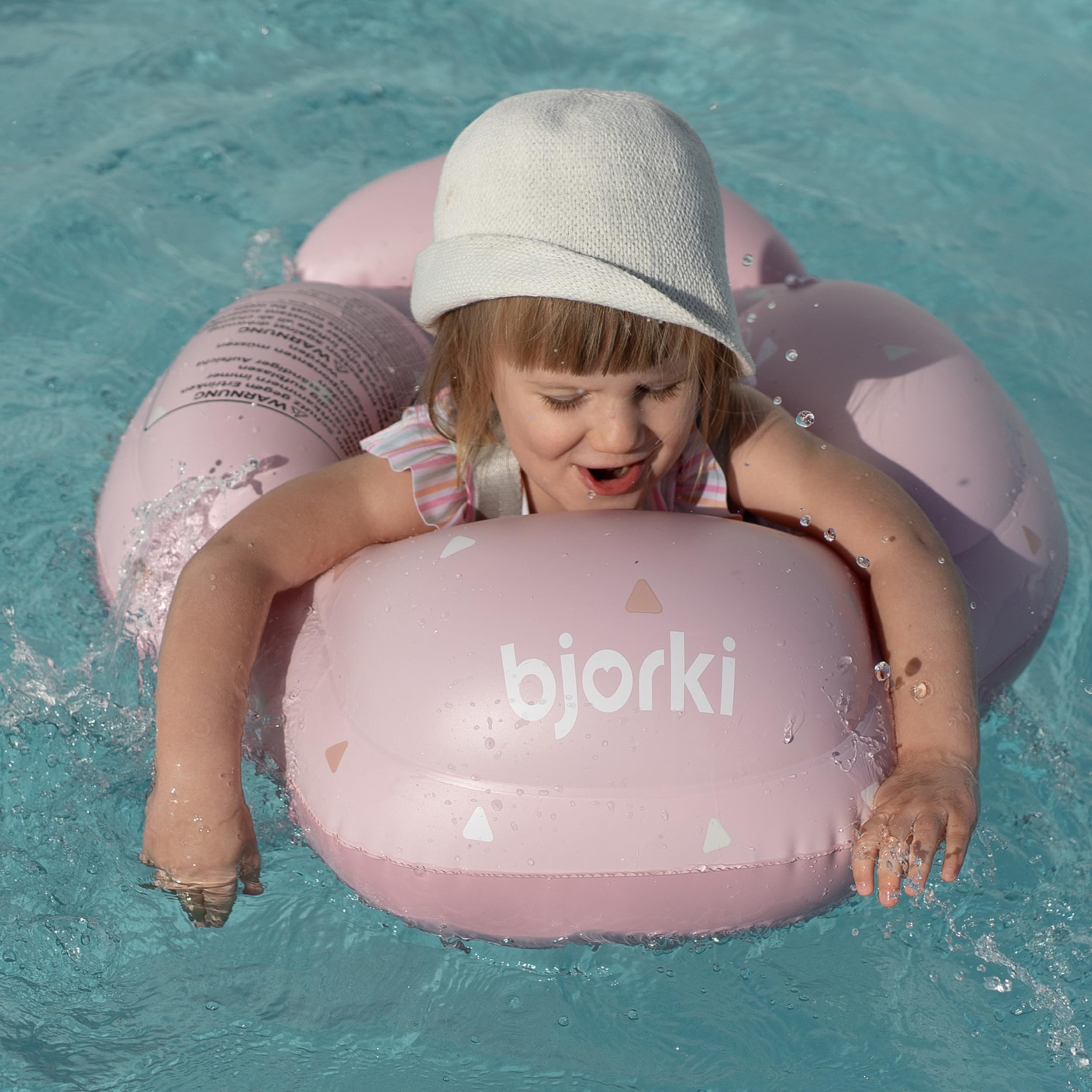 BJORKI® Schwimmring Baby – Stabil & sicher auf dem Wasser – Mitwachsender Schwimmreifen ab 6 Monate bis 3 Jahre – 40° Schwimmlage für natürliche Bewegungen – Robuste Schwimmhilfe Baby