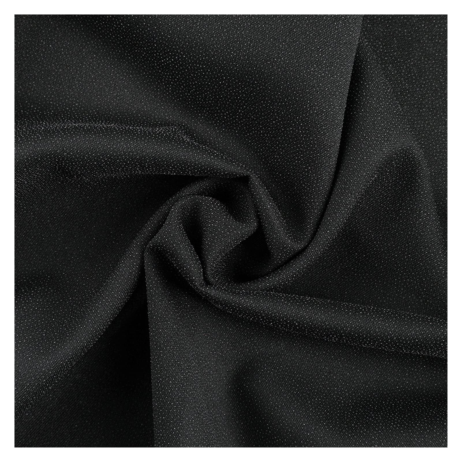 Entretela Fusible 50D Full Poliéster Hard Hard Hand Vascosas Revestimiento Textilled Accesorios Accesorios Ropa de Tela (Color : Black)