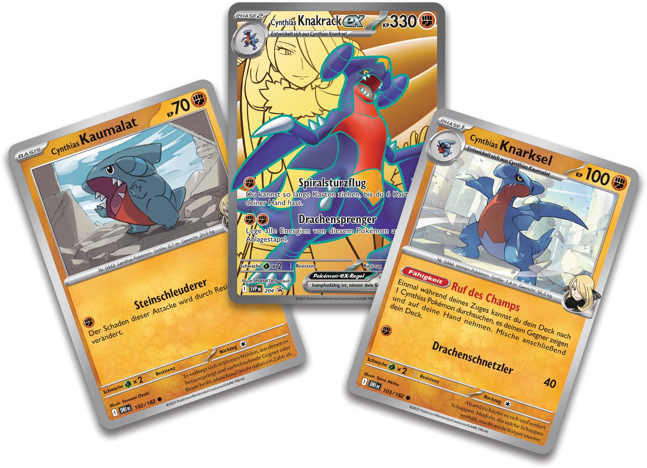 Pokémon-Sammelkartenspiel: Premium-Kollektion Cynthias Knakrack-ex (3 holografische Karten und 6 Boosterpacks)