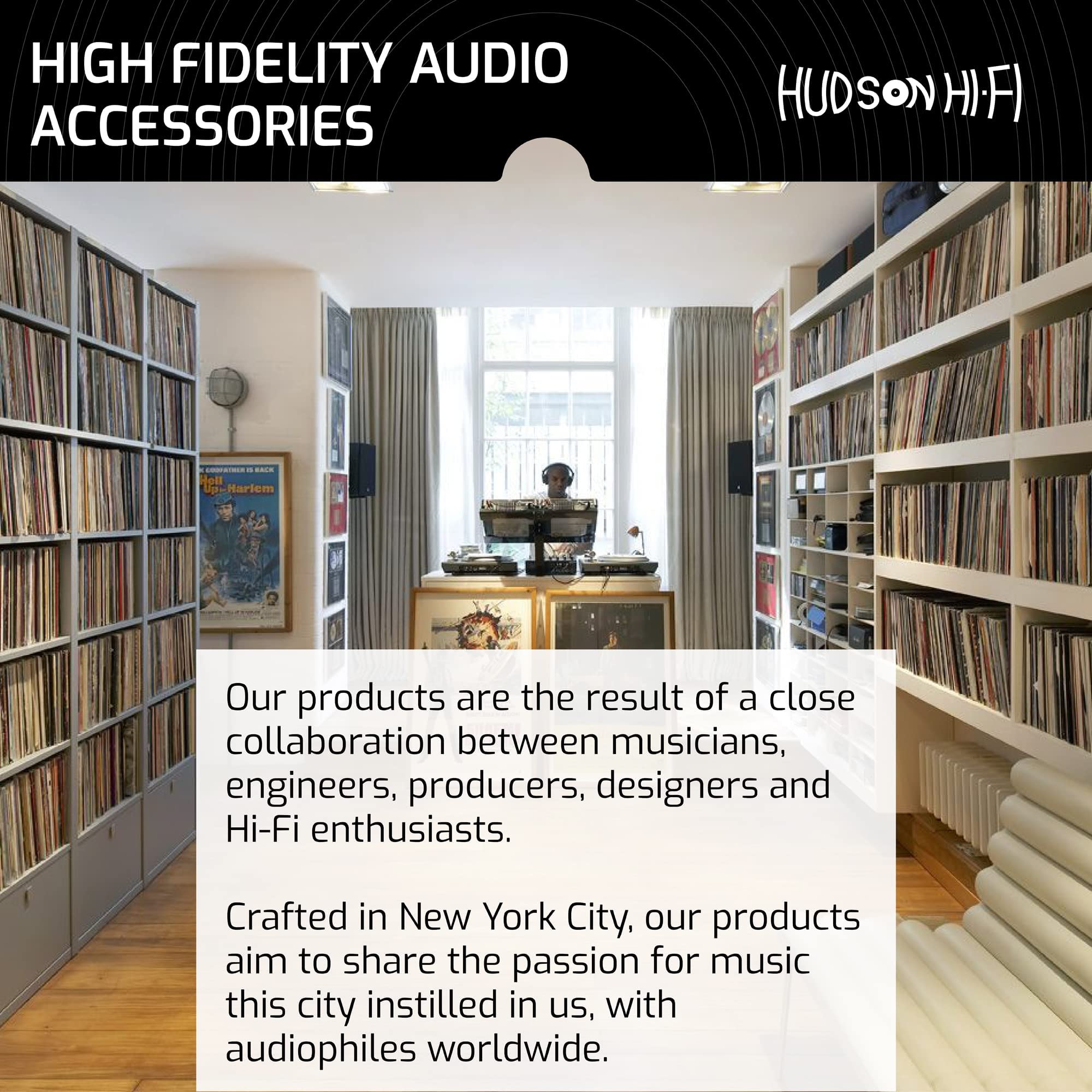 Hudson Hi-Fi Anti-Static Vinyl Record Inner Sleeves - Protective Vinyl Record Inner Sleeve 500 Pack - Protect Your LP Albums from Scratches, Dust & Dirt - Acid-Free Rice Paper Interior Disc Covers