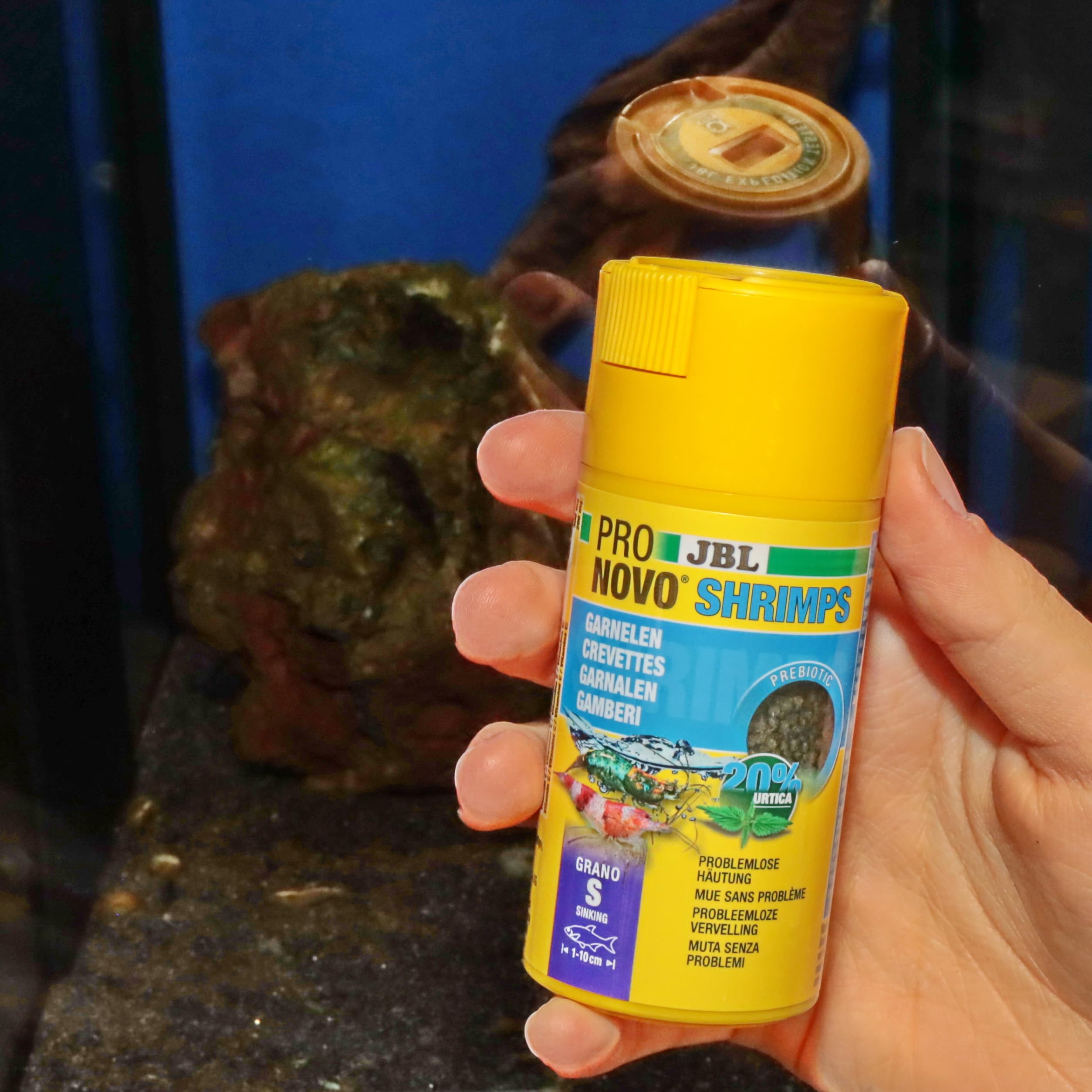JBL PRONOVO SHRIMPS GRANO, granulat do karmy dla ryb, dozownik na klik, rozmiar S, 100 ml