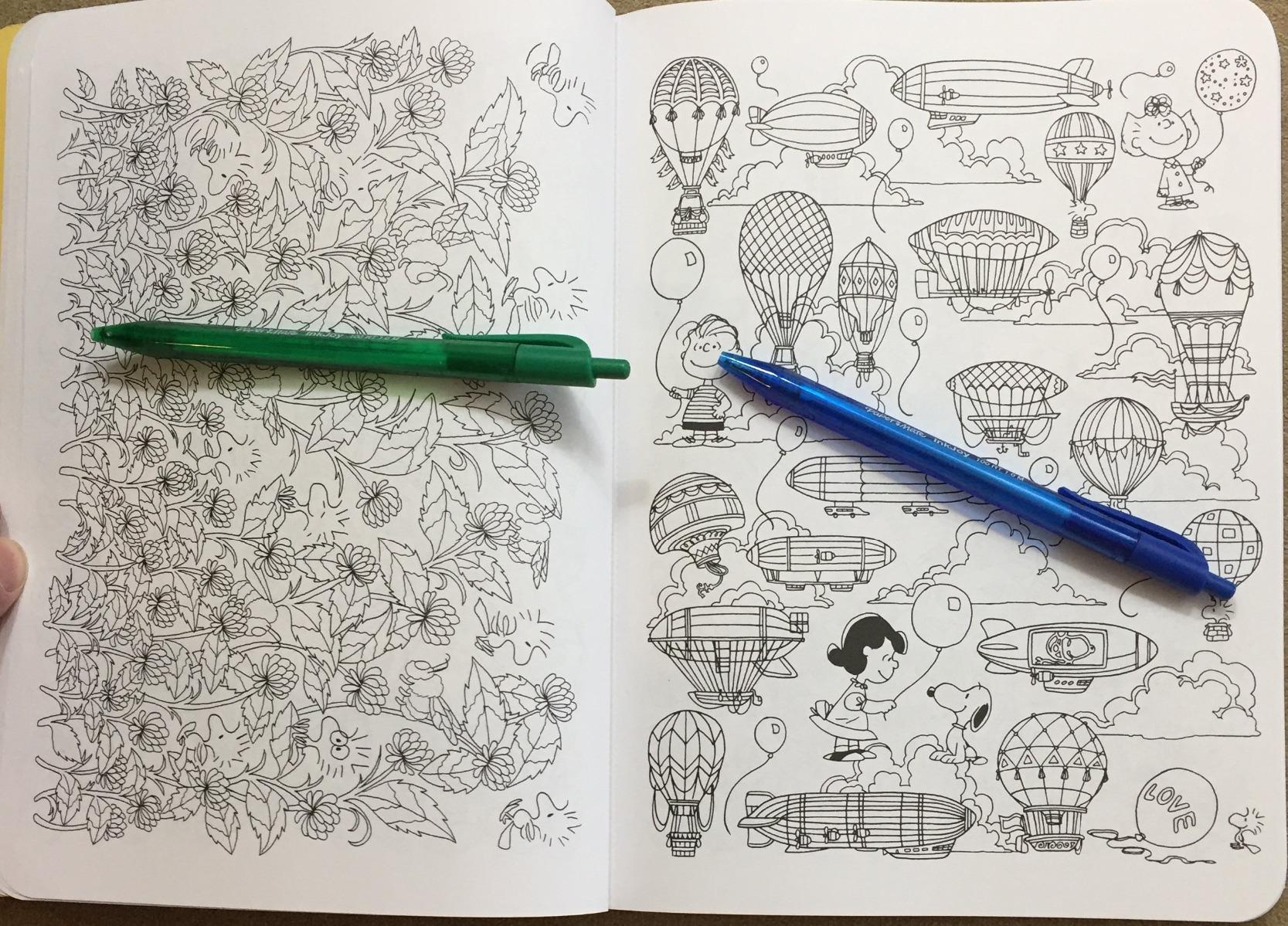Posh Adult Coloring Book Peanuts for Inspiration