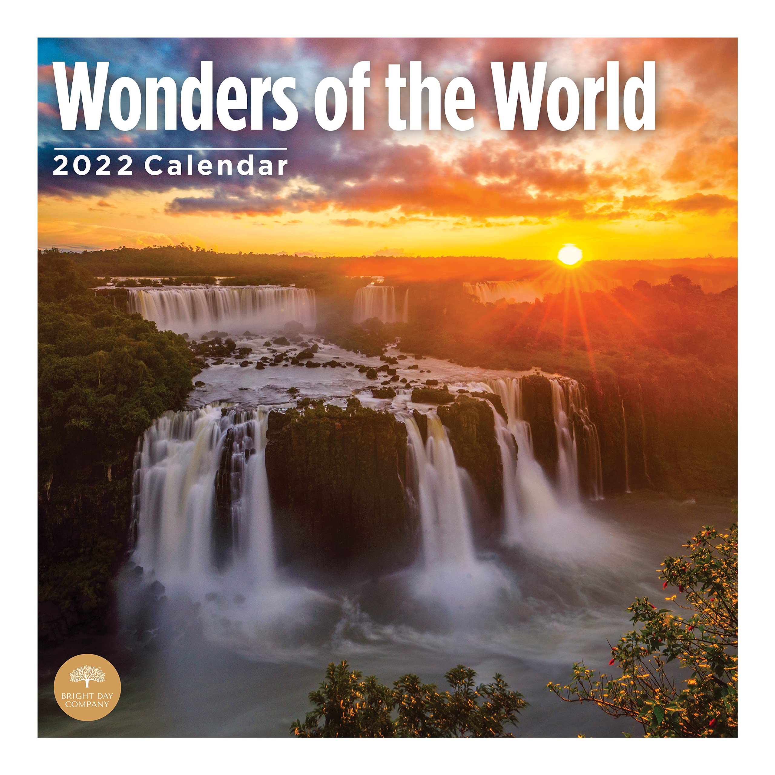 Buy 2022 Wonders of the World Wall by Bright Day, 12 x 12 Inch, Travel