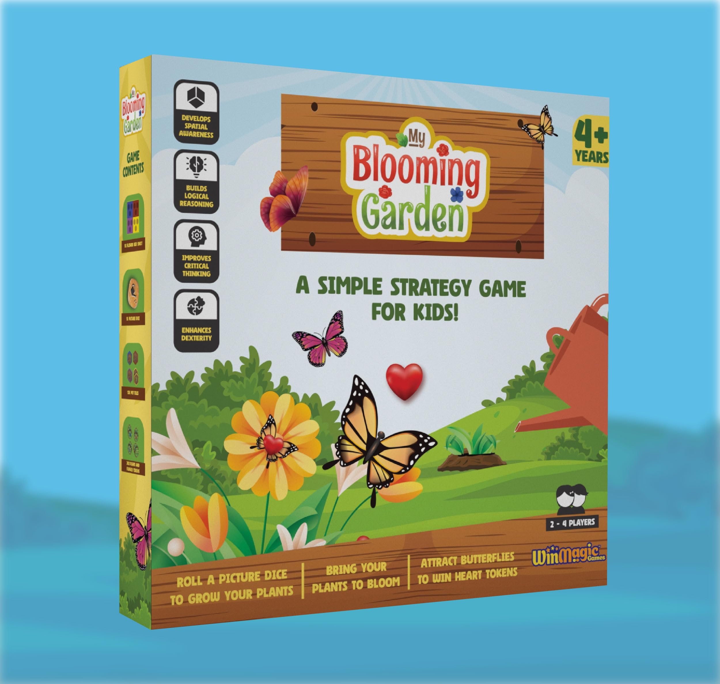 The Blooming Garden|Learning and Education|Strategy|Problem Solving|Think and Match|Social,Family Fun Board Games| Competitive Game|Best Gift for 4+ Years|2 to 4 Players|Made in India
