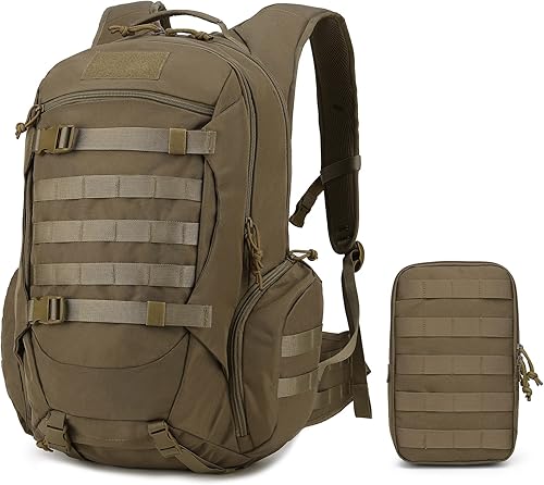 Mardingtop Artículos del paquete Mochila táctica de senderismo Molle 35L Caqui
