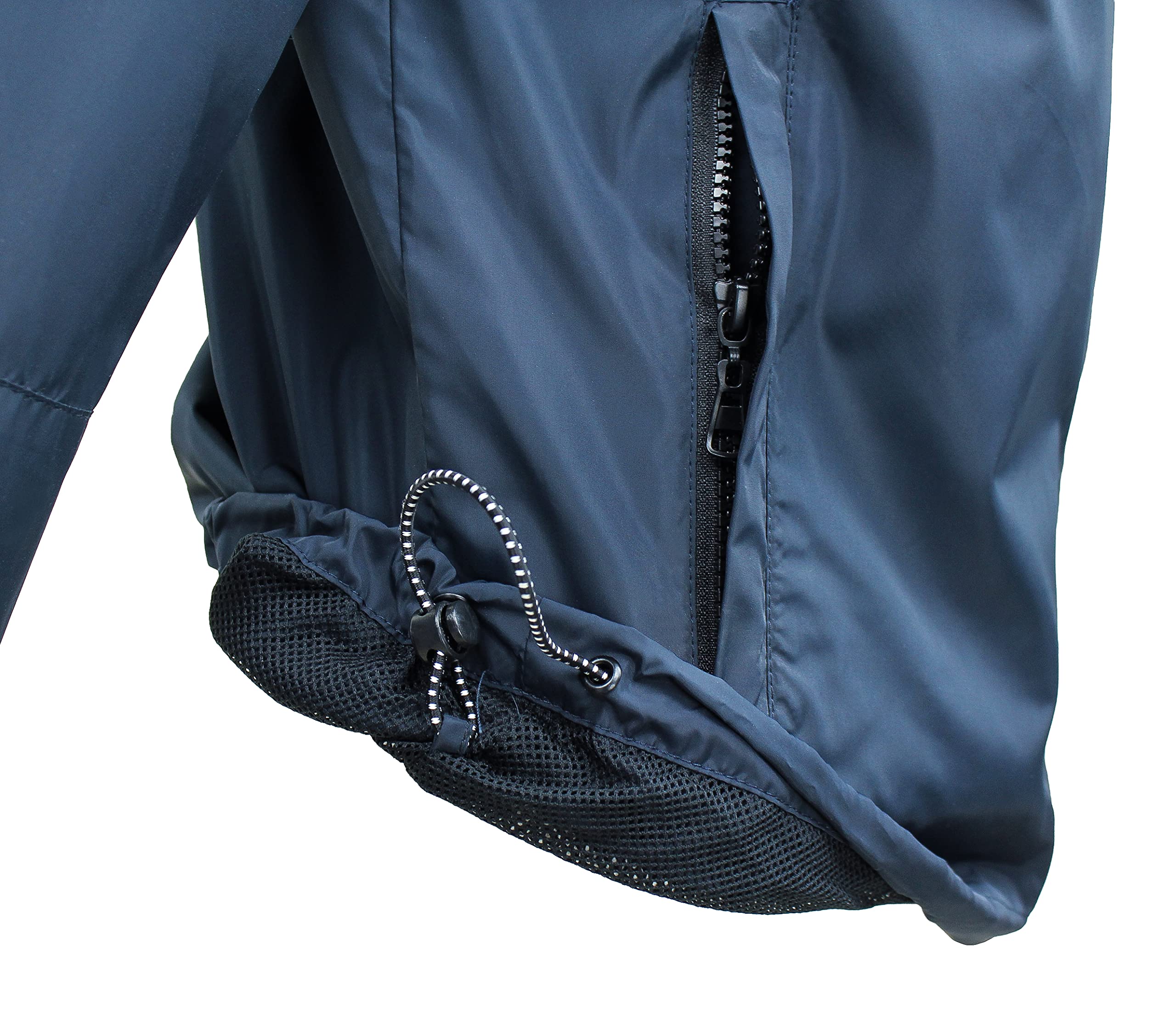 Evoga Giubbotto giacca uomo blu casual slim fit giubbino trench primavera estate