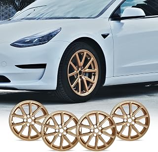 Mayde 18 Inch Wheel Covers Tesla Model 3 2017-2023 Metallic Gold, Set of 4