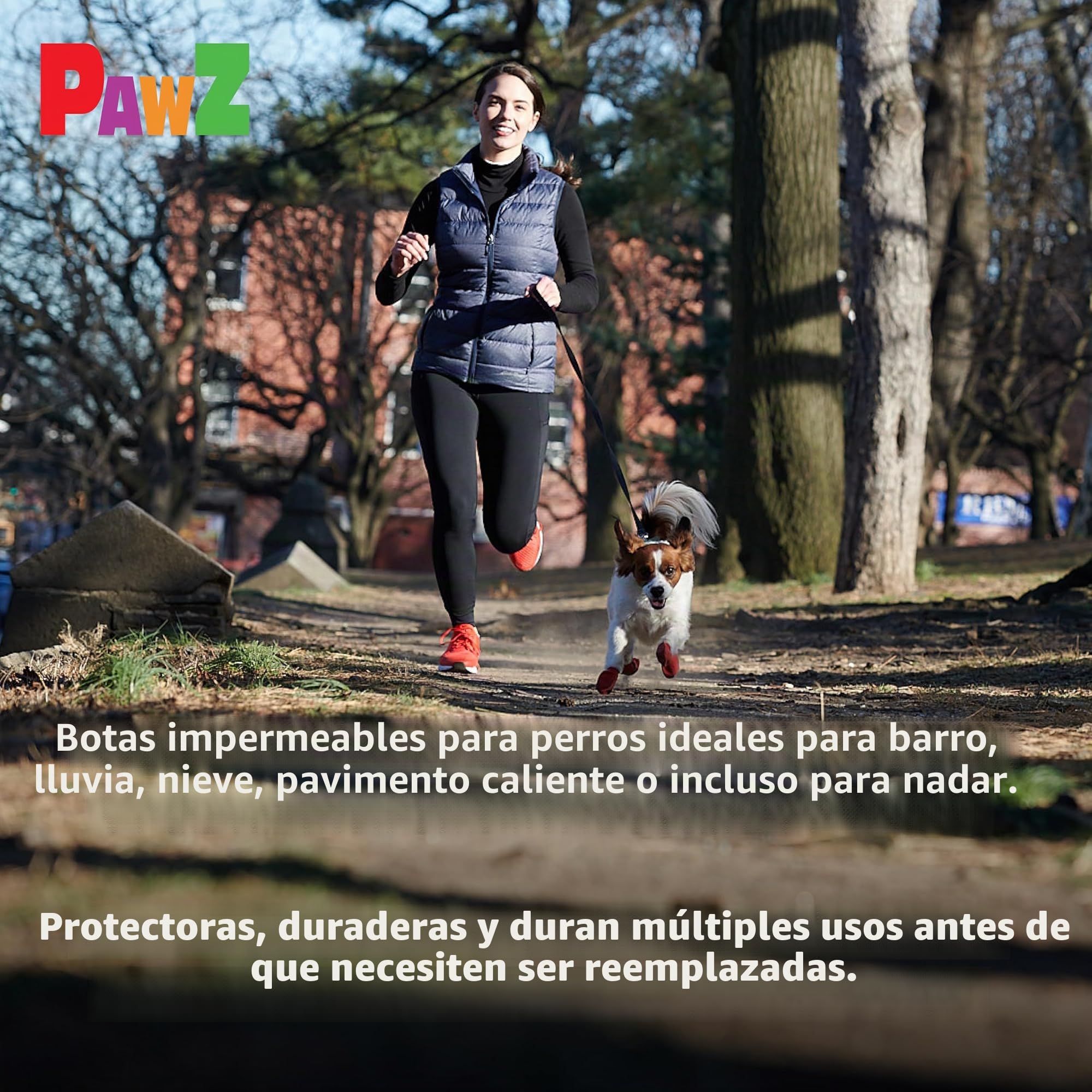 Botas para Perros Protex Protective, Color Negro, Talla Small